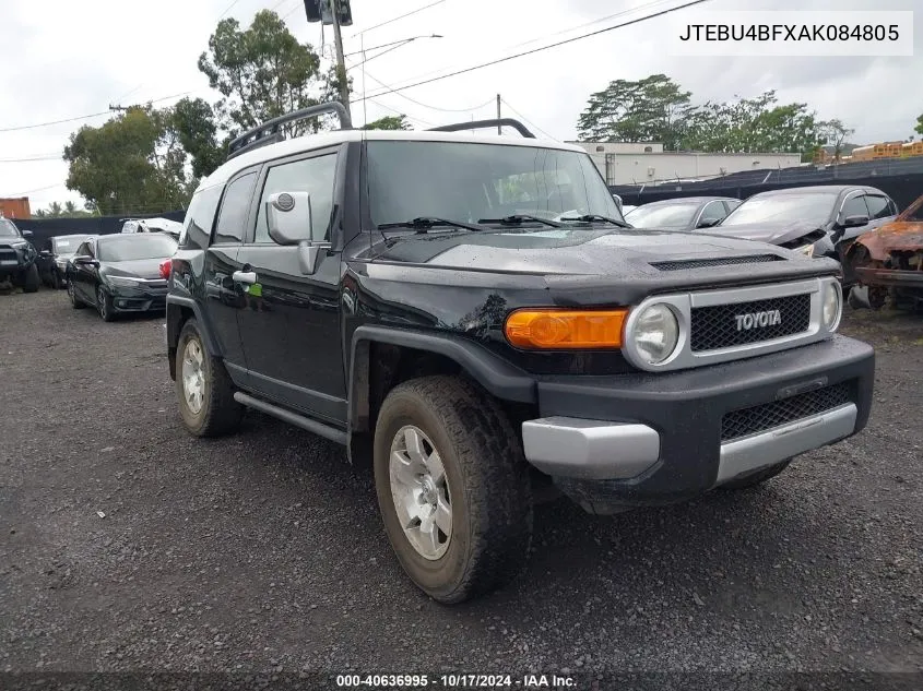 2010 Toyota Fj Cruiser VIN: JTEBU4BFXAK084805 Lot: 40636995