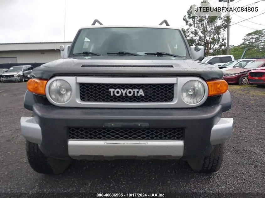 2010 Toyota Fj Cruiser VIN: JTEBU4BFXAK084805 Lot: 40636995