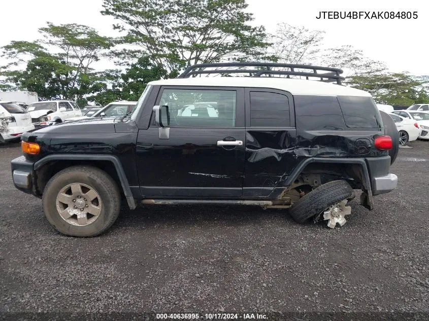 2010 Toyota Fj Cruiser VIN: JTEBU4BFXAK084805 Lot: 40636995