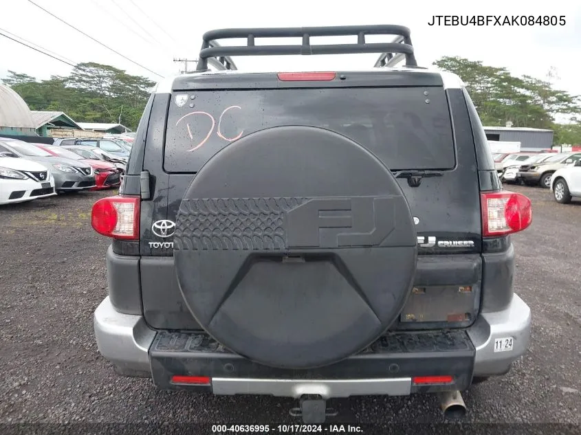 2010 Toyota Fj Cruiser VIN: JTEBU4BFXAK084805 Lot: 40636995