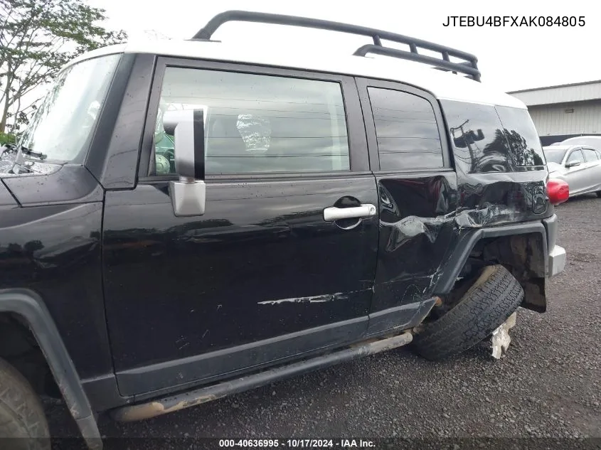 2010 Toyota Fj Cruiser VIN: JTEBU4BFXAK084805 Lot: 40636995