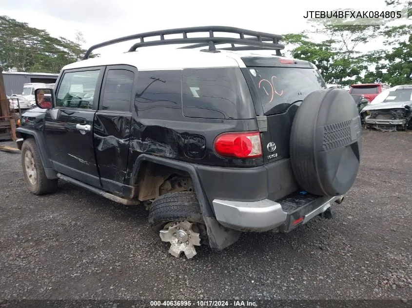 2010 Toyota Fj Cruiser VIN: JTEBU4BFXAK084805 Lot: 40636995