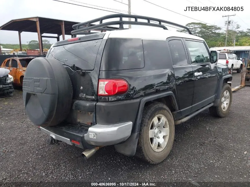 2010 Toyota Fj Cruiser VIN: JTEBU4BFXAK084805 Lot: 40636995