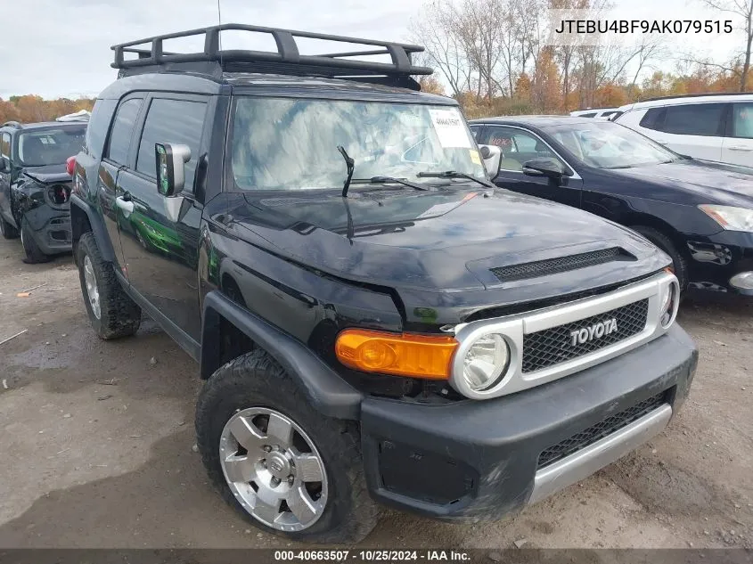 2010 Toyota Fj Cruiser VIN: JTEBU4BF9AK079515 Lot: 40663507