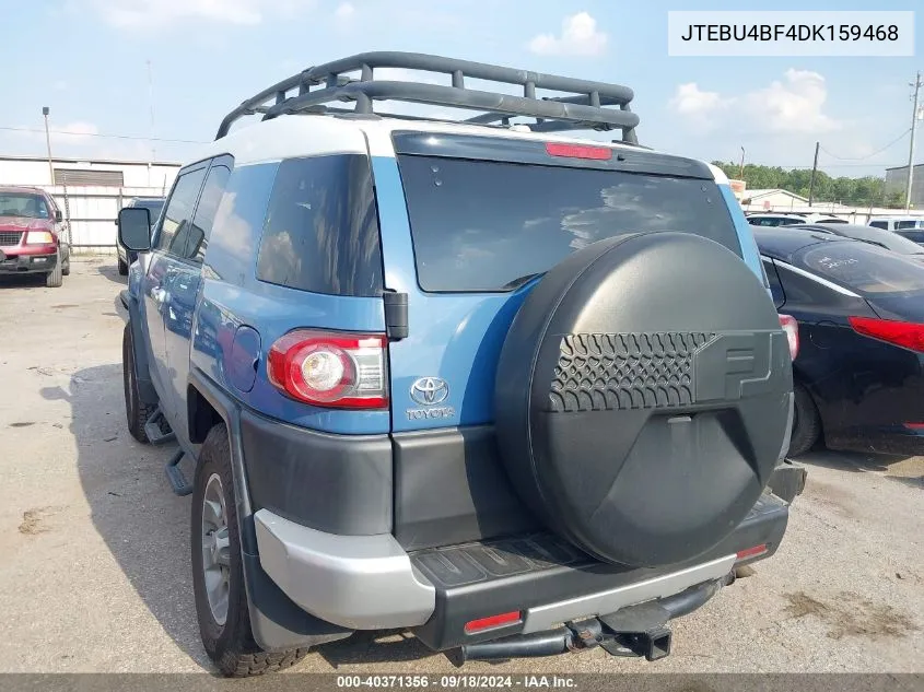 2013 Toyota Fj Cruiser VIN: JTEBU4BF4DK159468 Lot: 40371356