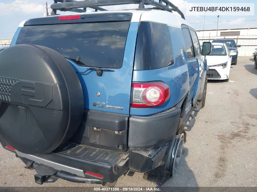 2013 Toyota Fj Cruiser VIN: JTEBU4BF4DK159468 Lot: 40371356