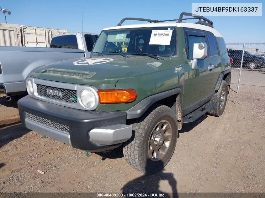 2013 Toyota Fj Cruiser VIN: JTEBU4BF9DK163337 Lot: 40489200