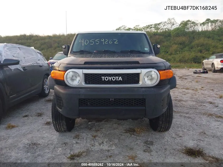 2013 Toyota Fj Cruiser Base (A5) VIN: JTEBU4BF7DK168245 Lot: 40559262