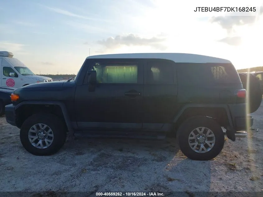 2013 Toyota Fj Cruiser Base (A5) VIN: JTEBU4BF7DK168245 Lot: 40559262