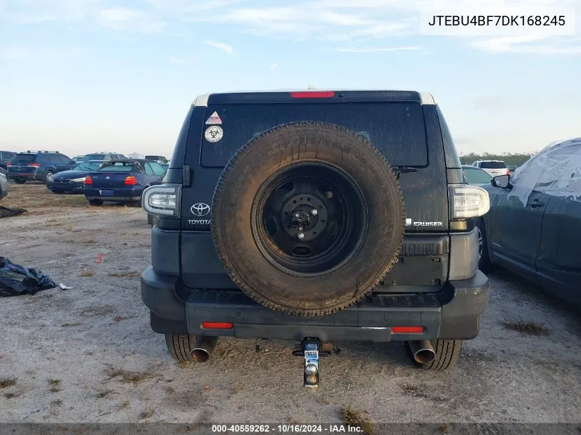 2013 Toyota Fj Cruiser Base (A5) VIN: JTEBU4BF7DK168245 Lot: 40559262