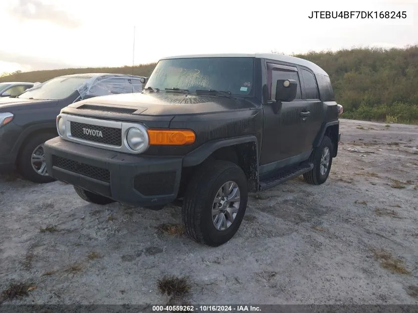 2013 Toyota Fj Cruiser Base (A5) VIN: JTEBU4BF7DK168245 Lot: 40559262