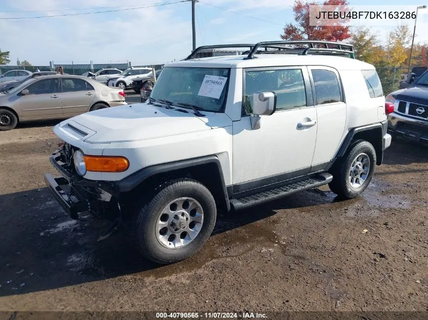 2013 Toyota Fj Cruiser VIN: JTEBU4BF7DK163286 Lot: 40790565