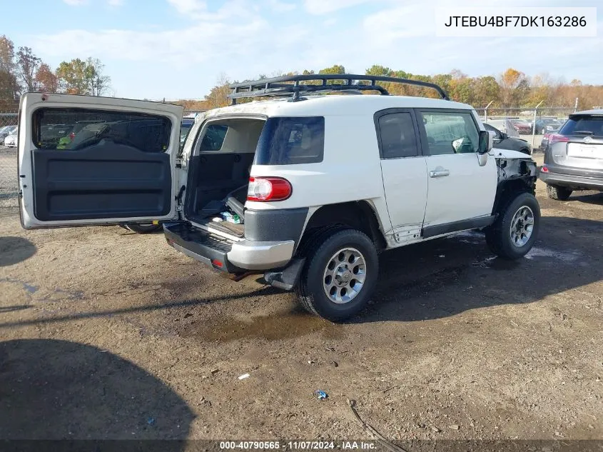 2013 Toyota Fj Cruiser VIN: JTEBU4BF7DK163286 Lot: 40790565