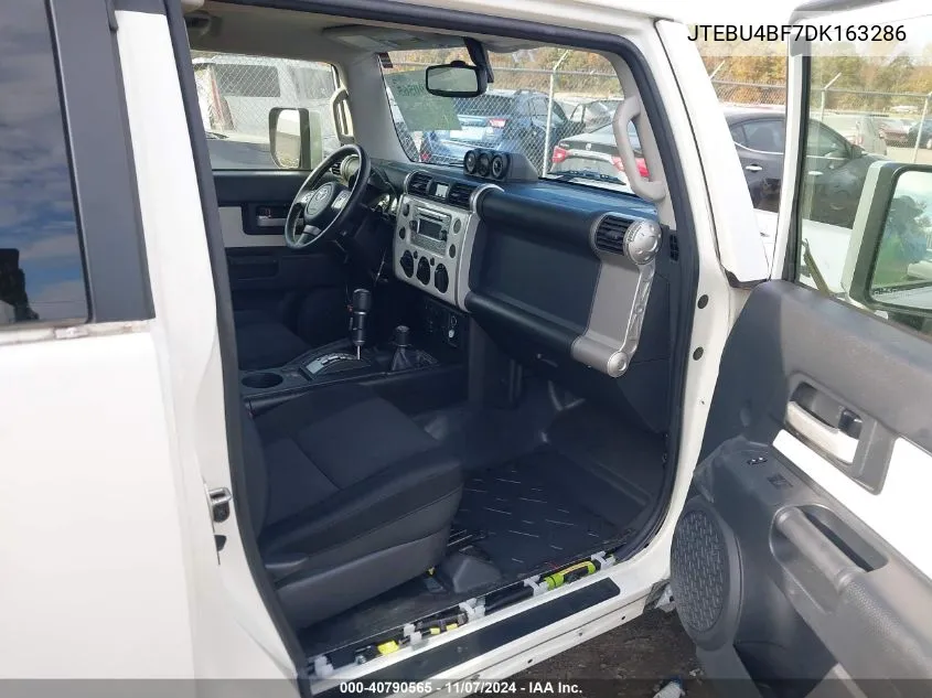 2013 Toyota Fj Cruiser VIN: JTEBU4BF7DK163286 Lot: 40790565