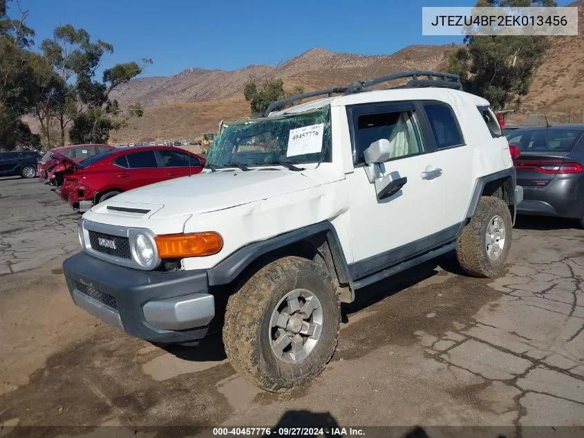 2014 Toyota Fj Cruiser VIN: JTEZU4BF2EK013456 Lot: 40457776