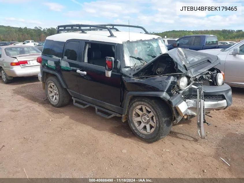 2014 Toyota Fj Cruiser VIN: JTEBU4BF8EK179465 Lot: 40888498