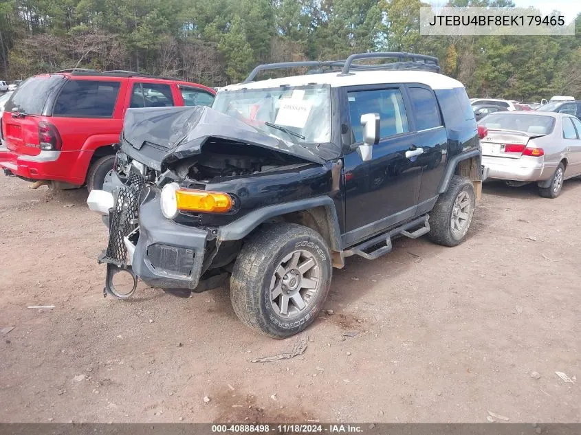 2014 Toyota Fj Cruiser VIN: JTEBU4BF8EK179465 Lot: 40888498