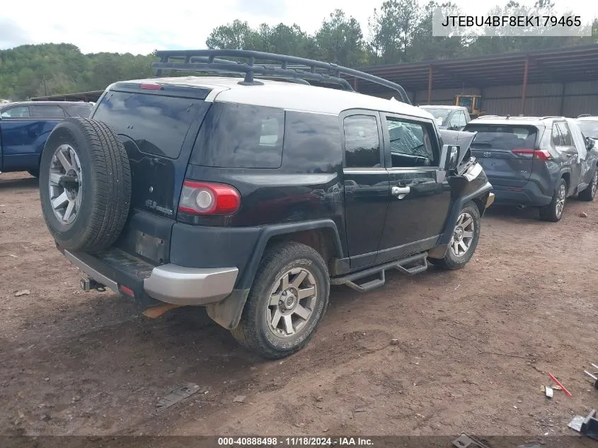 2014 Toyota Fj Cruiser VIN: JTEBU4BF8EK179465 Lot: 40888498