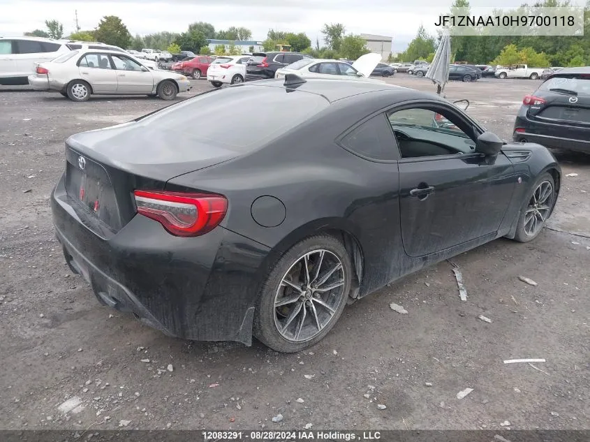 2017 Toyota 86 Special Edition VIN: JF1ZNAA10H9700118 Lot: 12083291