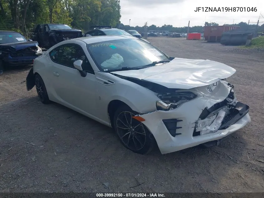 JF1ZNAA19H8701046 2017 Toyota 86