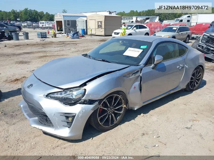 2017 Toyota 86 VIN: JF1ZNAA18H9709472 Lot: 40409058