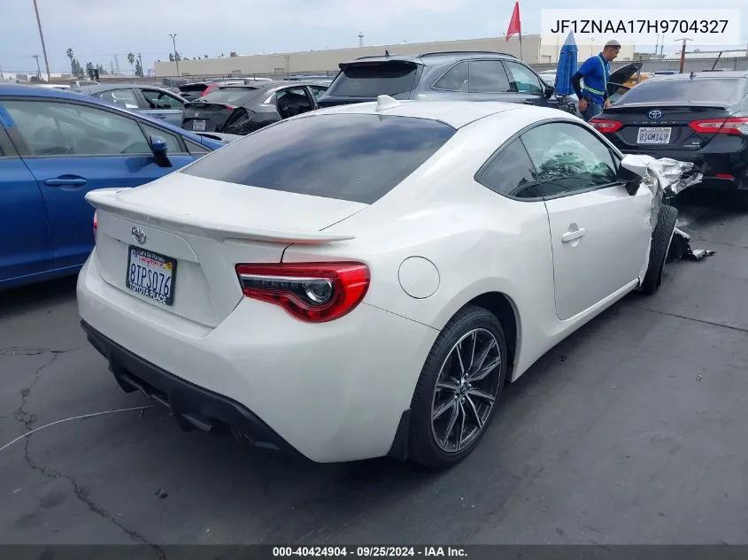 2017 Toyota 86 VIN: JF1ZNAA17H9704327 Lot: 40424904