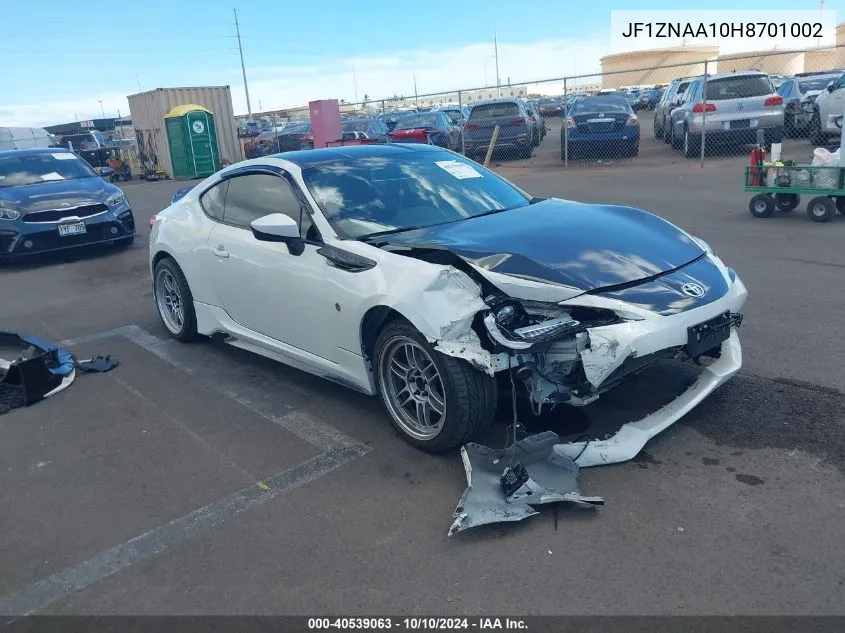 JF1ZNAA10H8701002 2017 Toyota 86