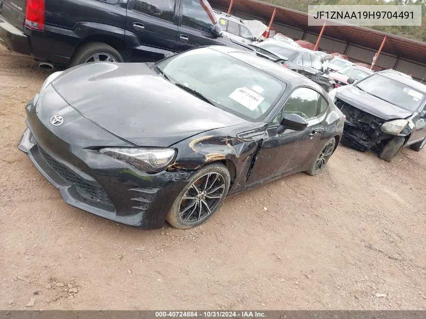 2017 Toyota 86 VIN: JF1ZNAA19H9704491 Lot: 40724884