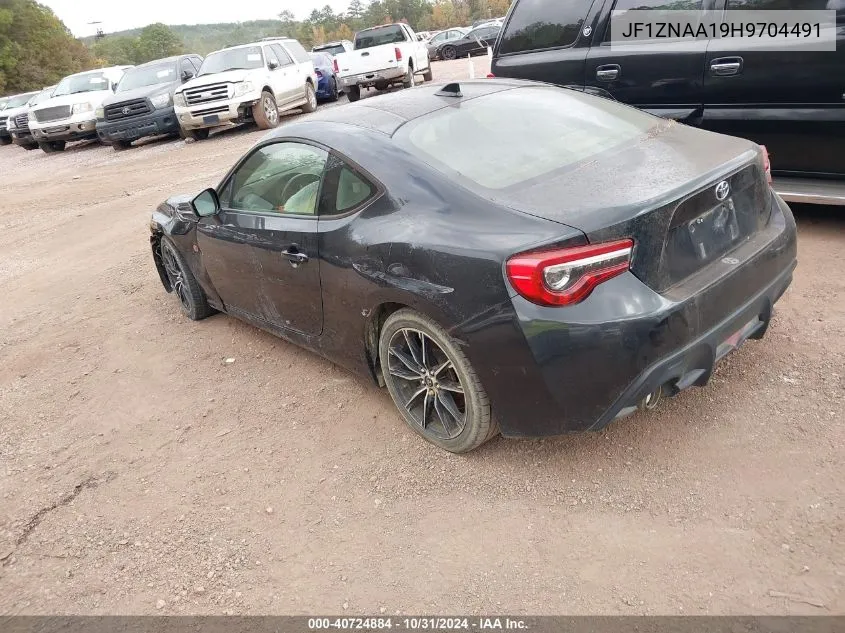 2017 Toyota 86 VIN: JF1ZNAA19H9704491 Lot: 40724884