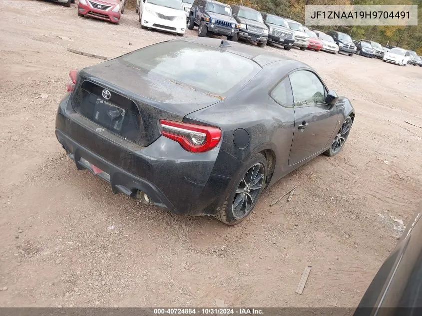 2017 Toyota 86 VIN: JF1ZNAA19H9704491 Lot: 40724884