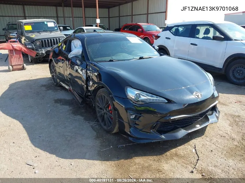 2019 Toyota 86 Trd Se VIN: JF1ZNAE13K9701068 Lot: 40191131