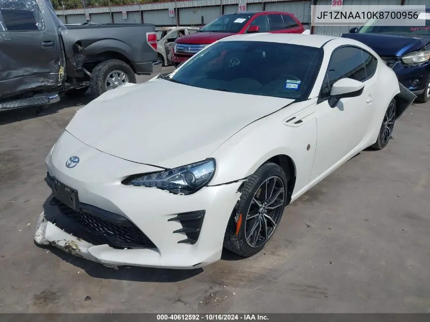 2019 Toyota 86 VIN: JF1ZNAA10K8700956 Lot: 40612592