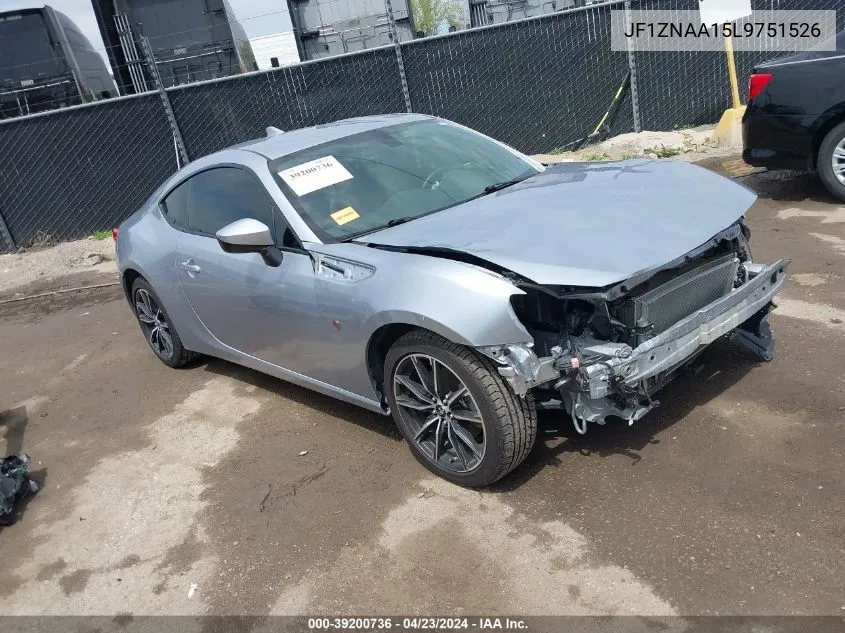 2020 Toyota 86 VIN: JF1ZNAA15L9751526 Lot: 39200736