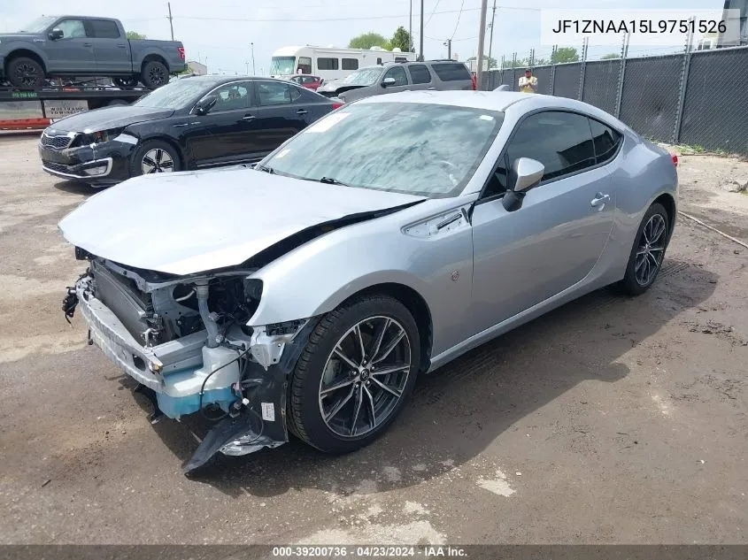 2020 Toyota 86 VIN: JF1ZNAA15L9751526 Lot: 39200736