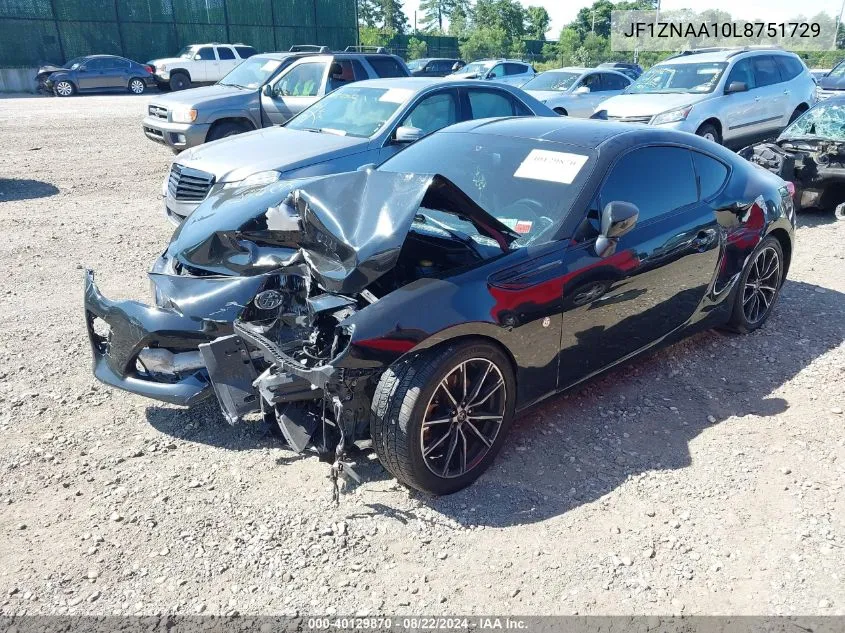 2020 Toyota 86 VIN: JF1ZNAA10L8751729 Lot: 40129870