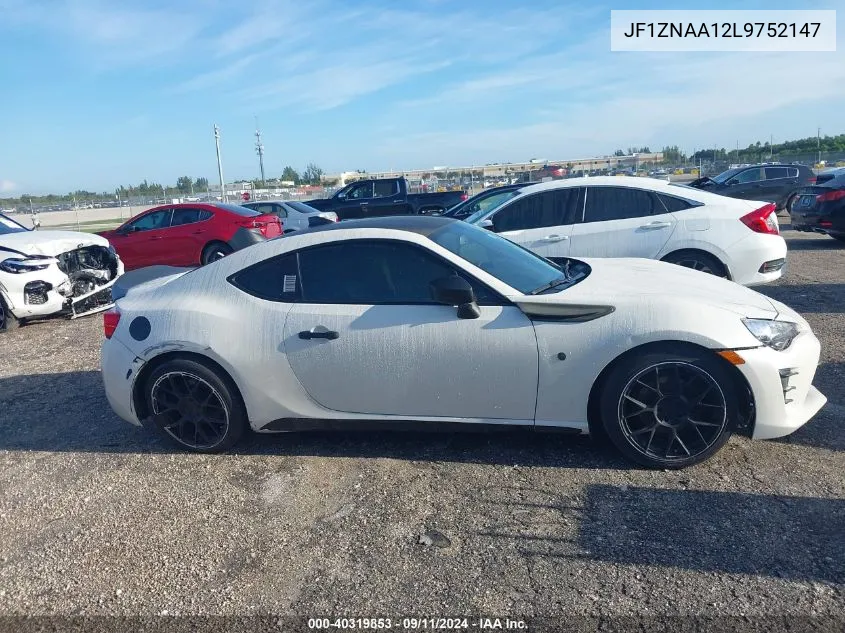 2020 Toyota 86 VIN: JF1ZNAA12L9752147 Lot: 40319853