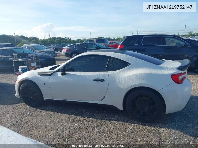 2020 Toyota 86 VIN: JF1ZNAA12L9752147 Lot: 40319853