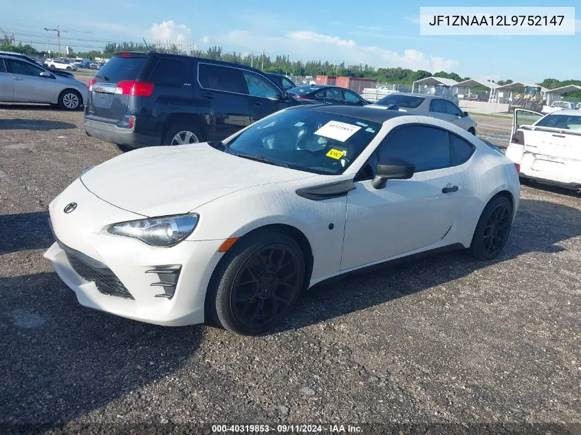 2020 Toyota 86 VIN: JF1ZNAA12L9752147 Lot: 40319853