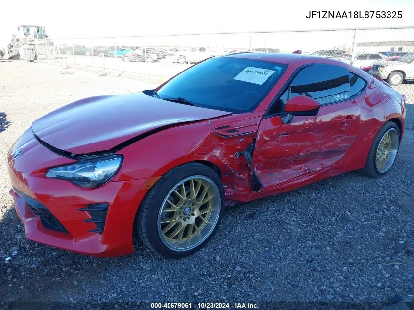 2020 Toyota 86 VIN: JF1ZNAA18L8753325 Lot: 40679061