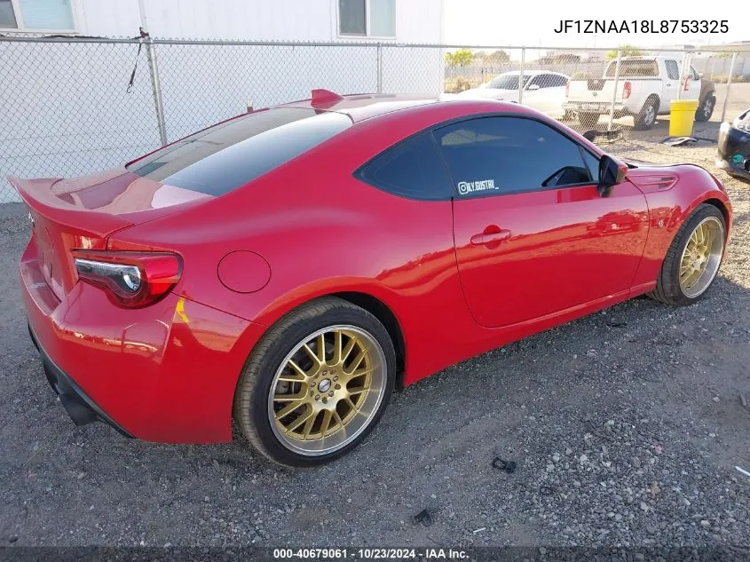 2020 Toyota 86 VIN: JF1ZNAA18L8753325 Lot: 40679061