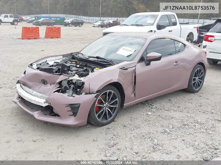 2020 Toyota 86 VIN: JF1ZNAA10L8753576 Lot: 40742395