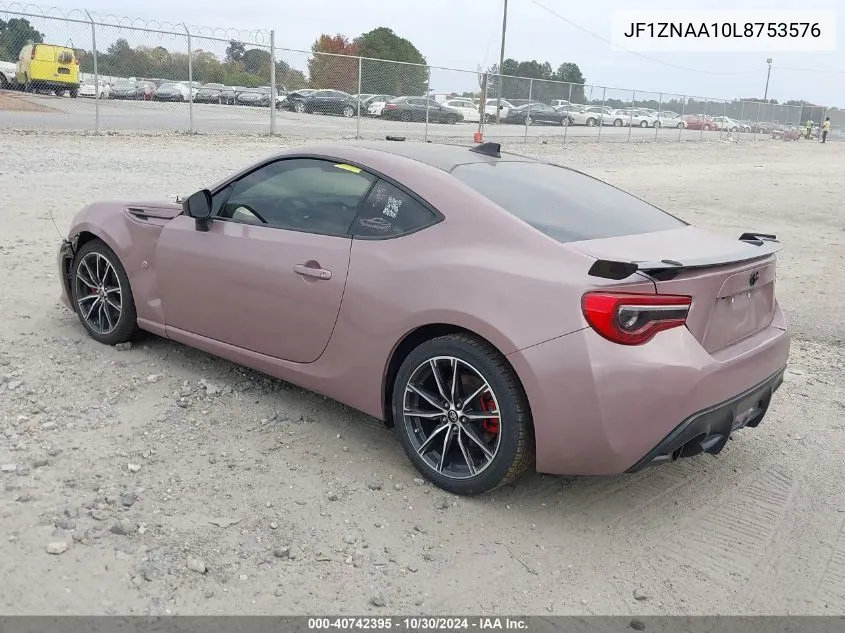 2020 Toyota 86 VIN: JF1ZNAA10L8753576 Lot: 40742395