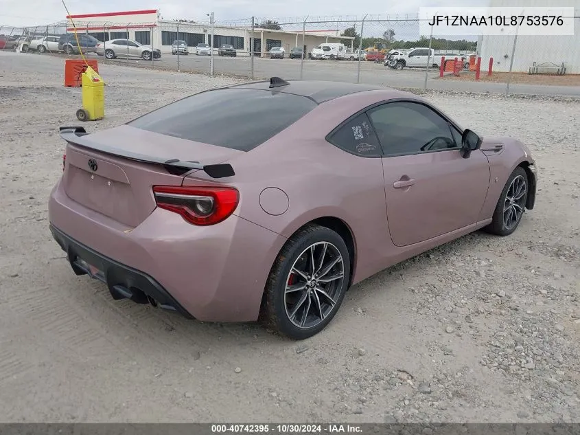 2020 Toyota 86 VIN: JF1ZNAA10L8753576 Lot: 40742395