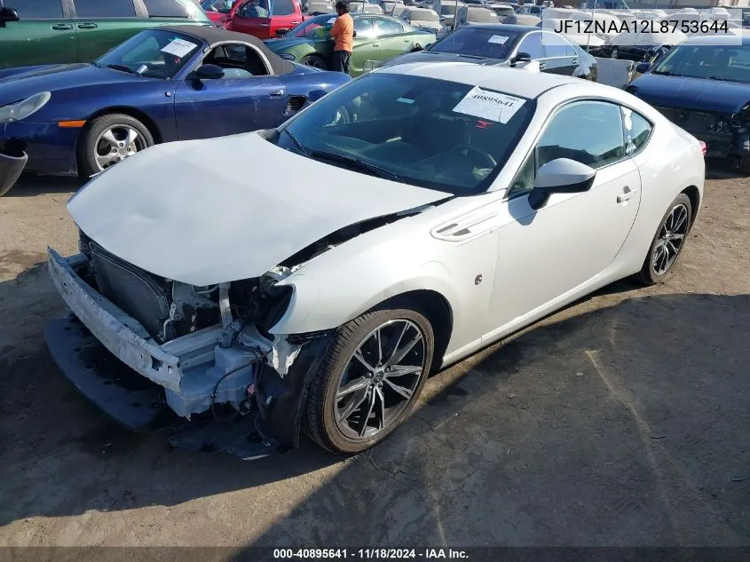 2020 Toyota 86 VIN: JF1ZNAA12L8753644 Lot: 40895641