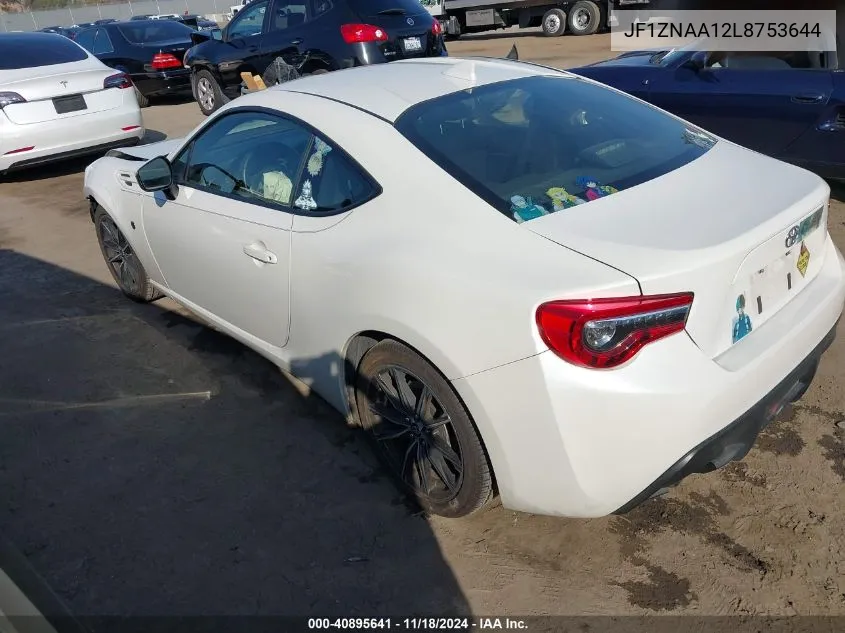 2020 Toyota 86 VIN: JF1ZNAA12L8753644 Lot: 40895641