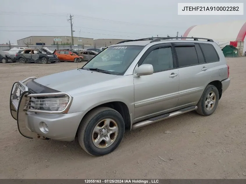 2001 Toyota Highlander VIN: JTEHF21A910002282 Lot: 12055163