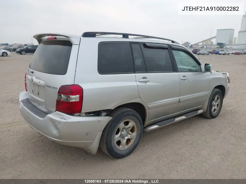 2001 Toyota Highlander VIN: JTEHF21A910002282 Lot: 12055163