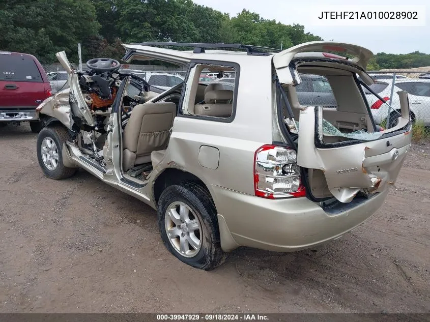 JTEHF21A010028902 2001 Toyota Highlander V6