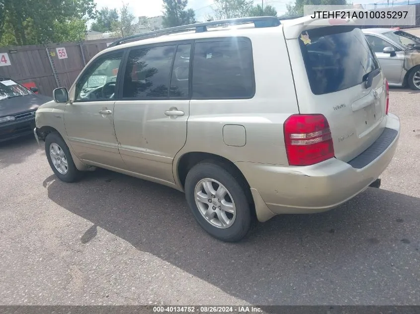 2001 Toyota Highlander V6 VIN: JTEHF21A010035297 Lot: 40134752