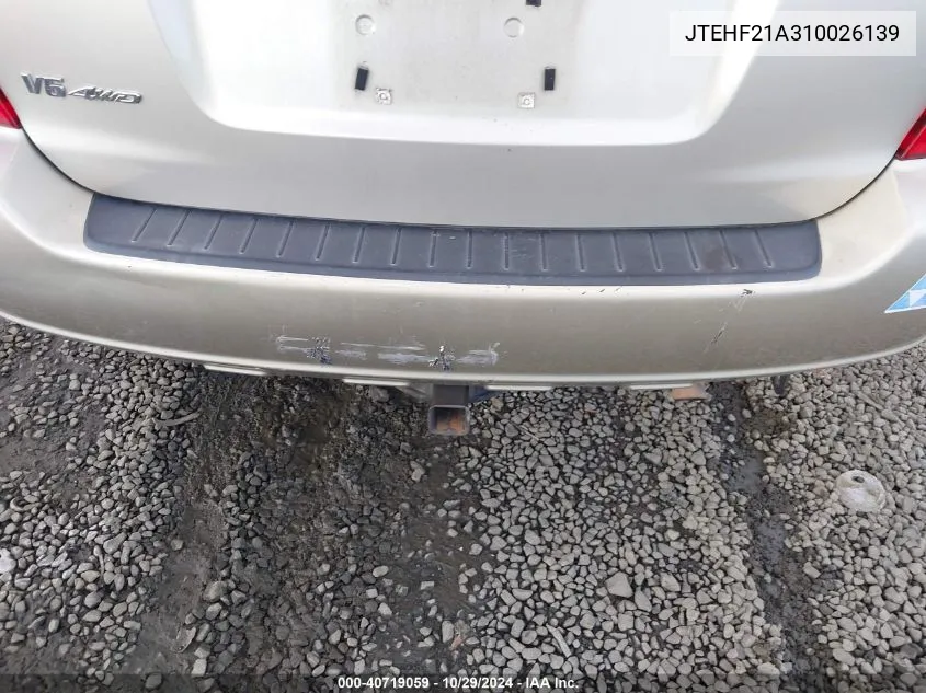 JTEHF21A310026139 2001 Toyota Highlander V6